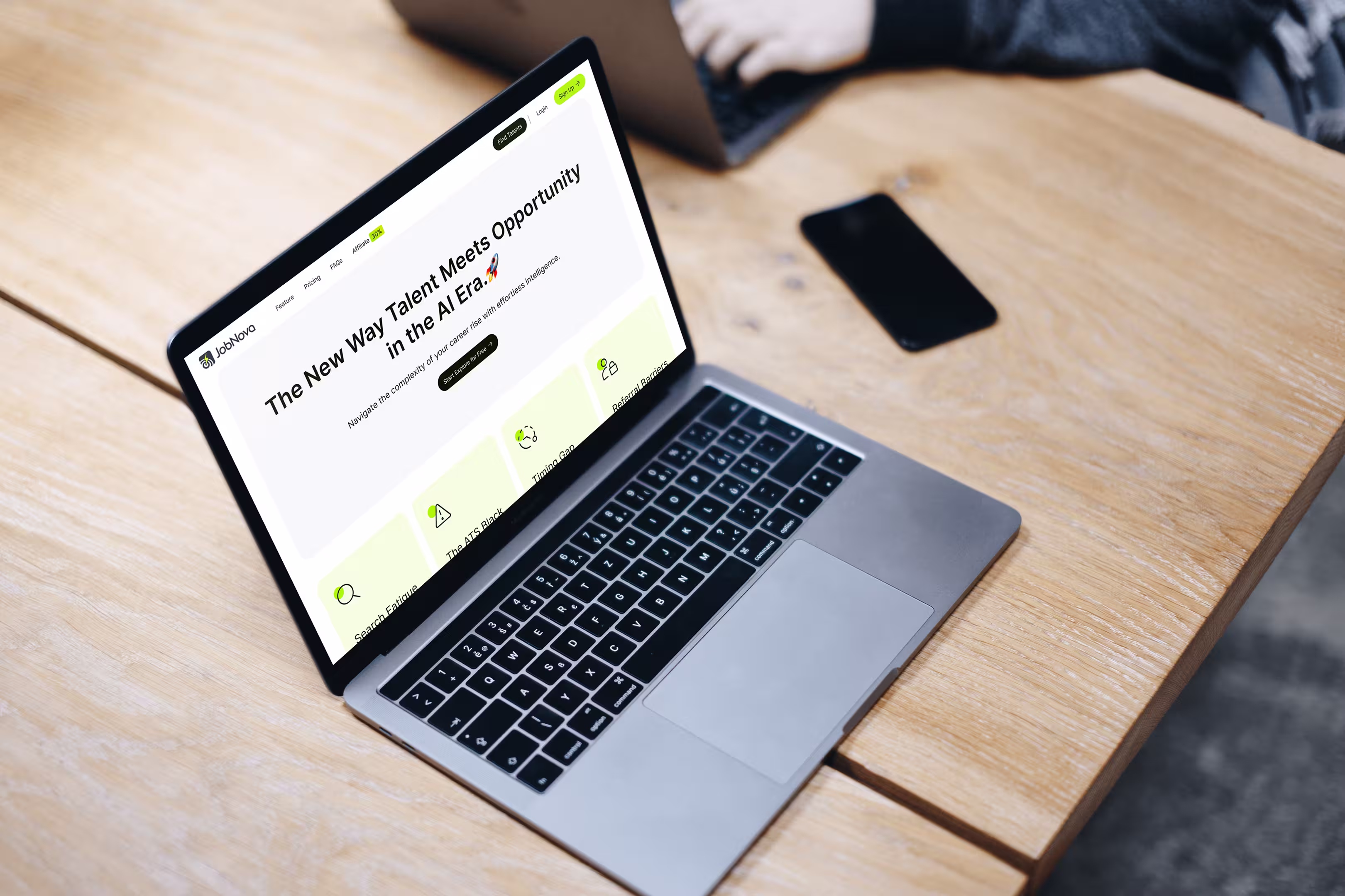 Jobnova result mockup
