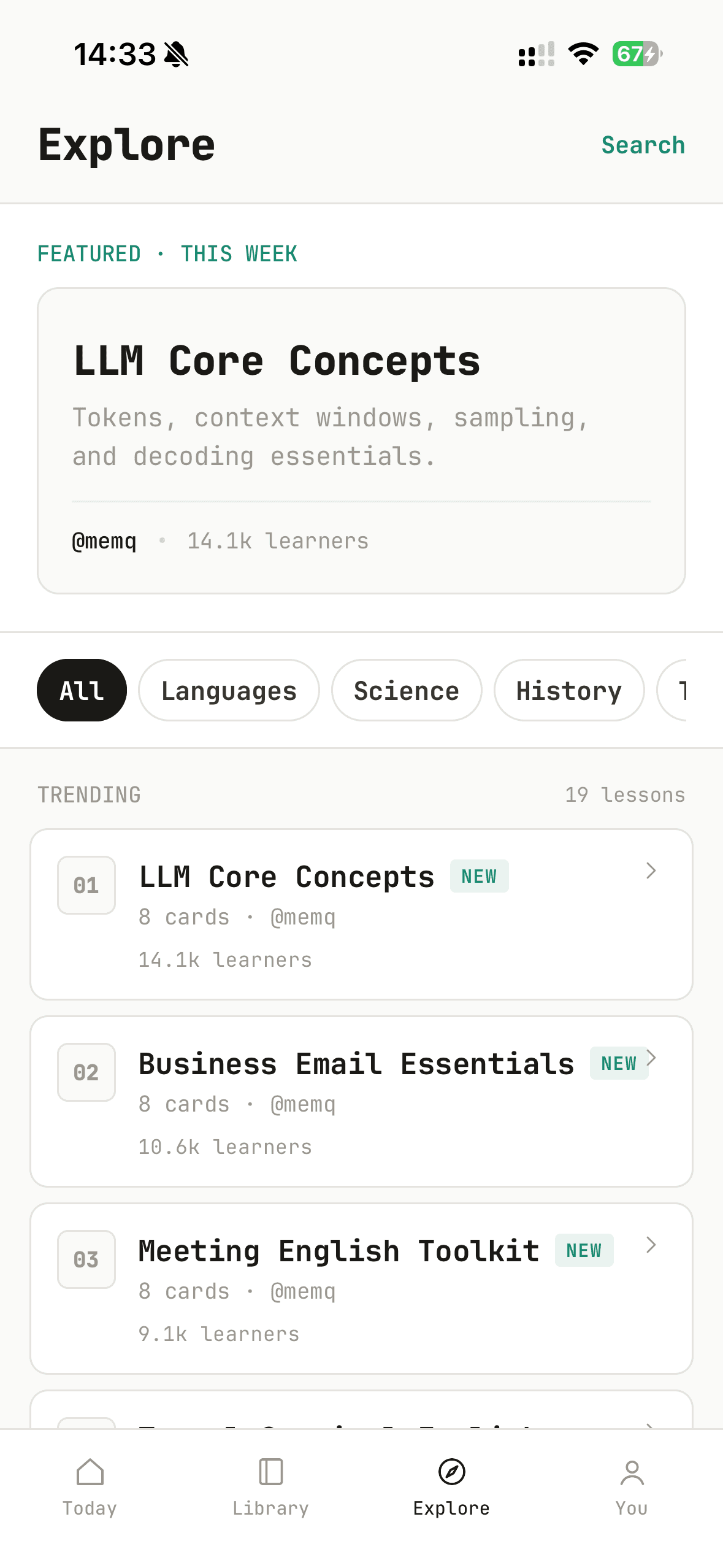 MemQ explore