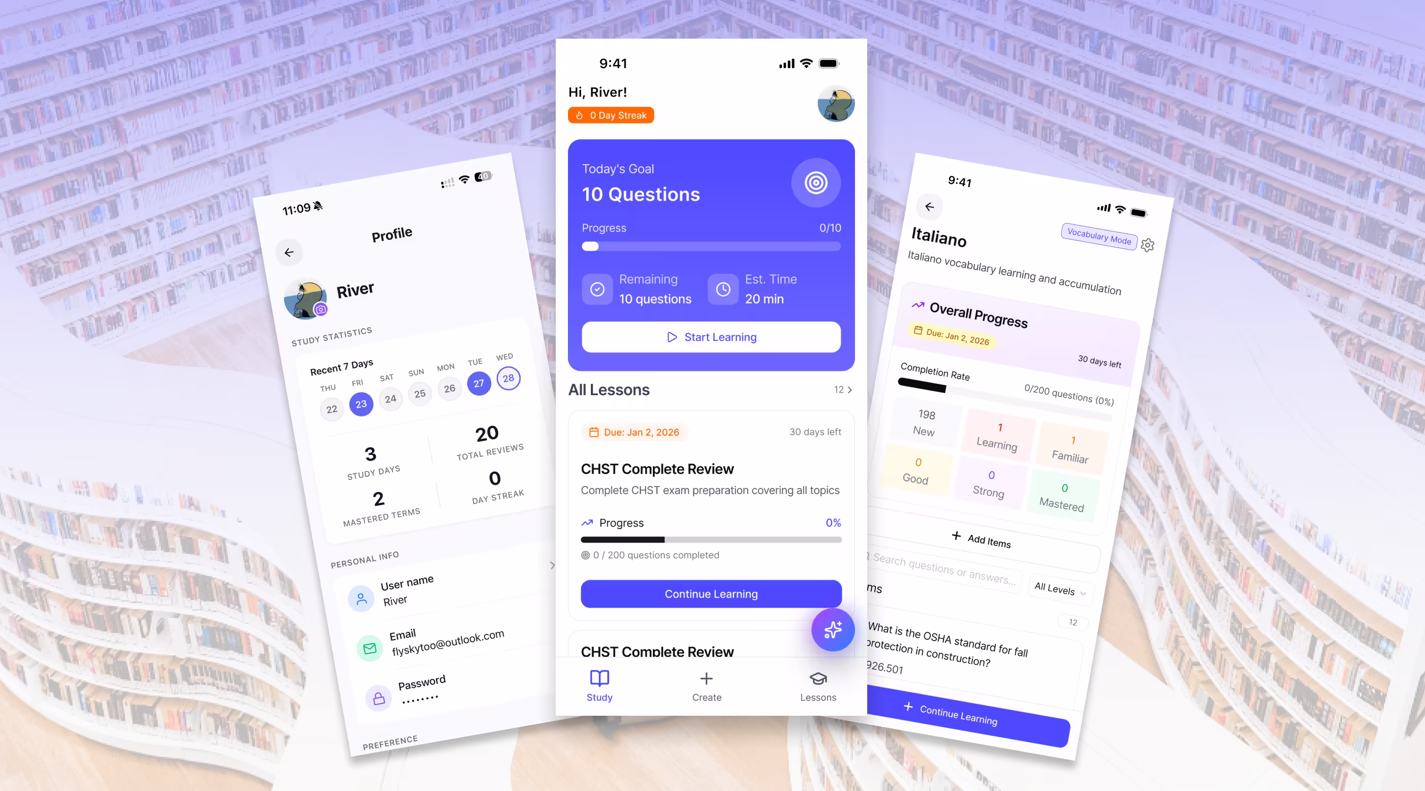 MemQ: Smart Quiz & Memory APP