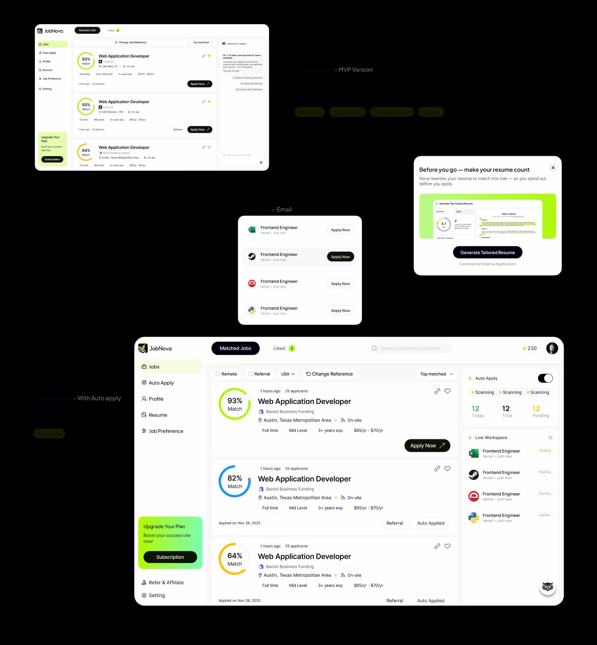 JobNova page design — Screen 2