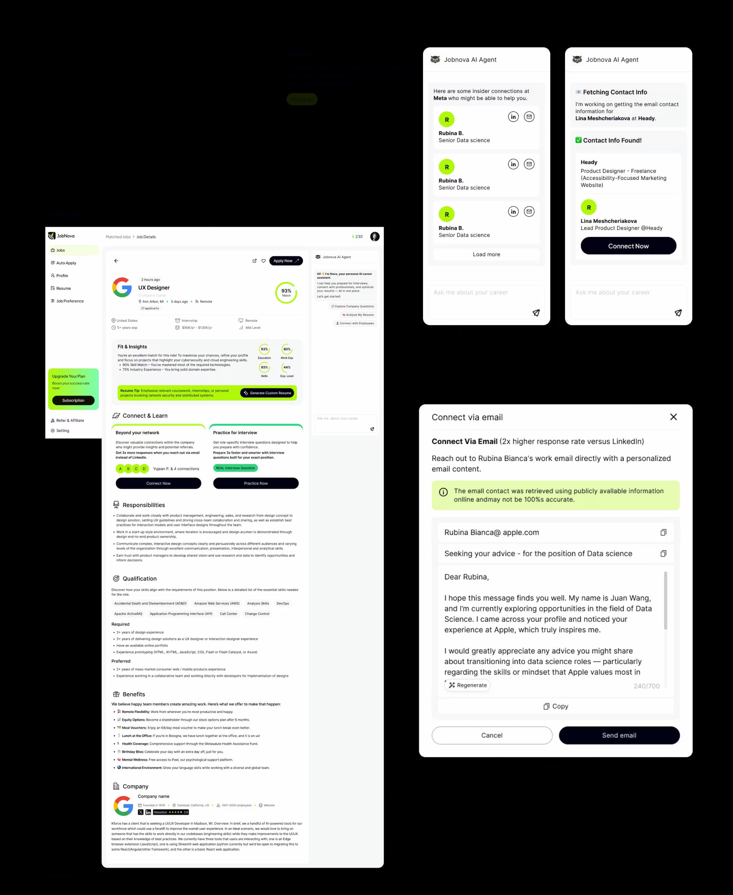 JobNova page design — Screen 3