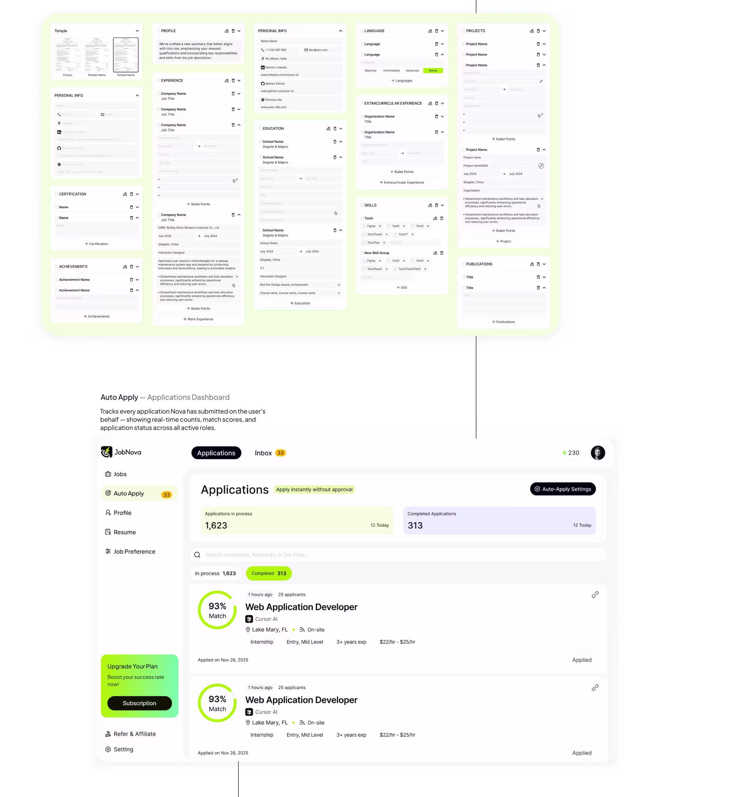 JobNova page design — Screen 5