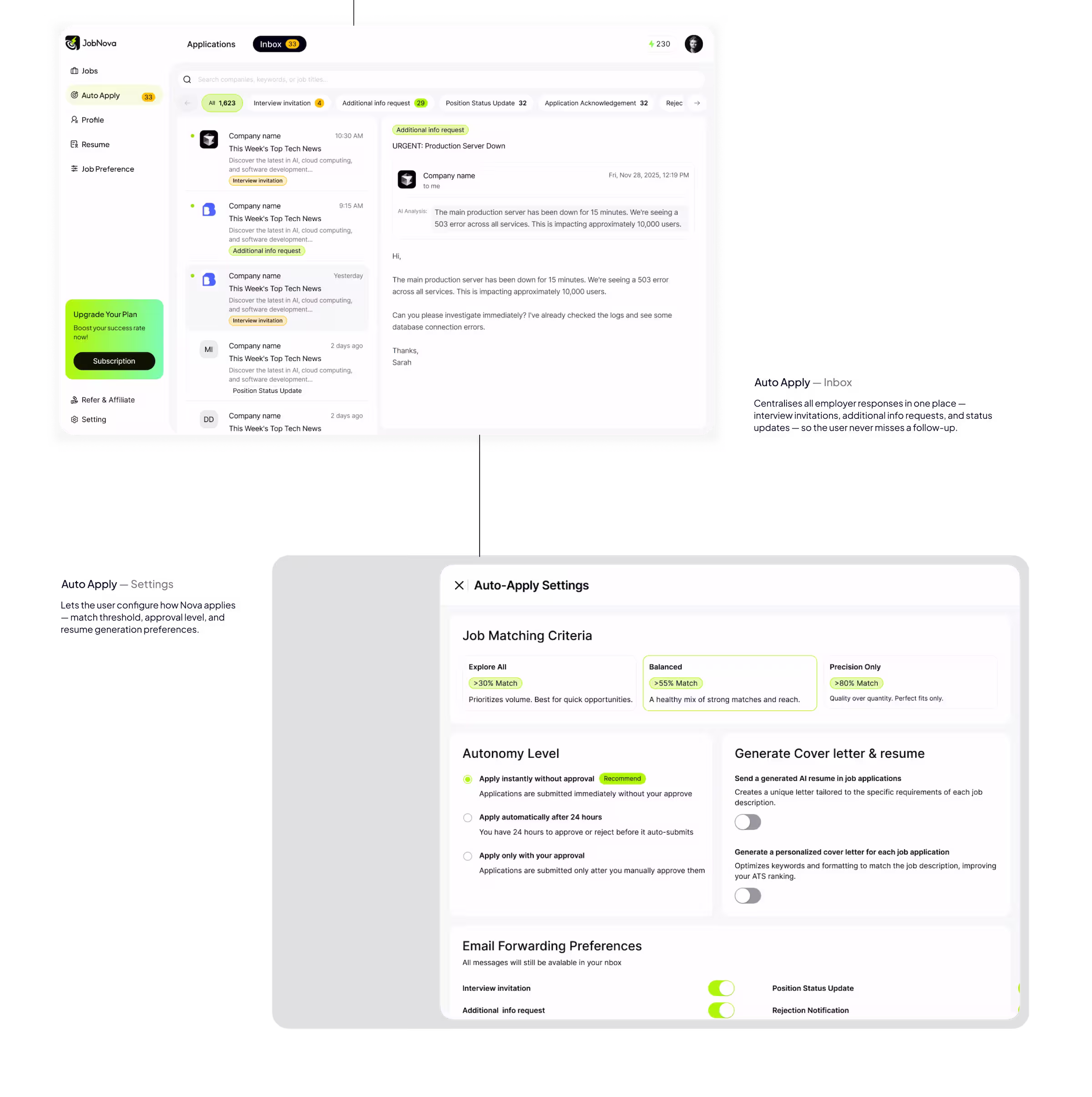 JobNova page design — Screen 6